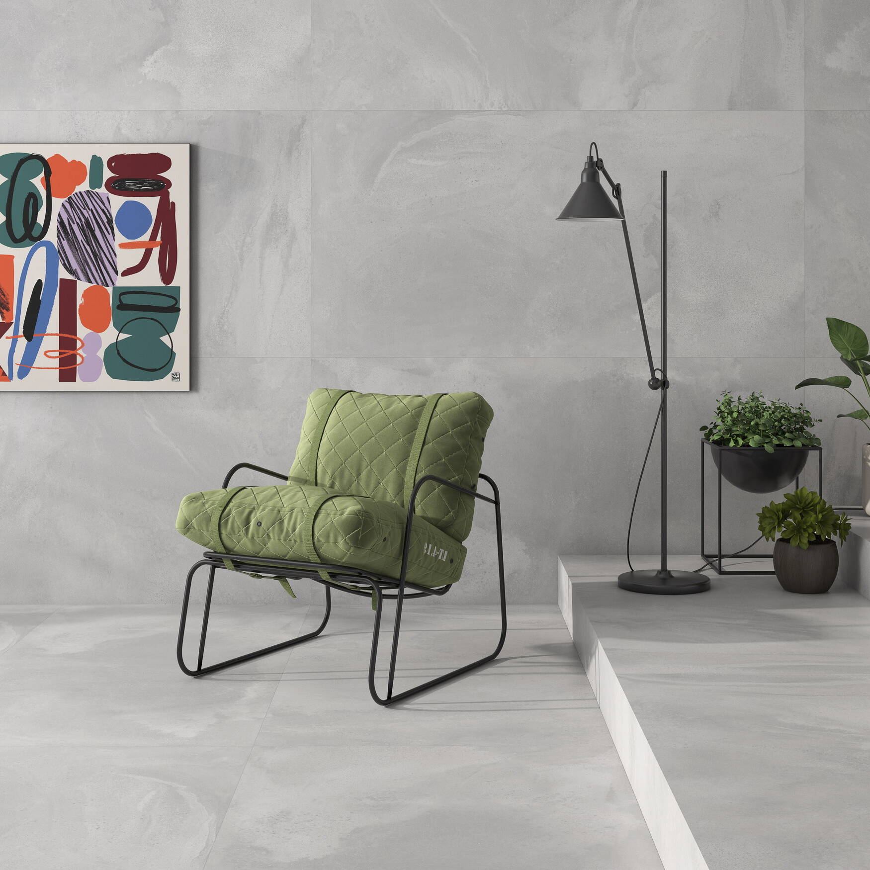 Geotiles - Dalston Series Installed