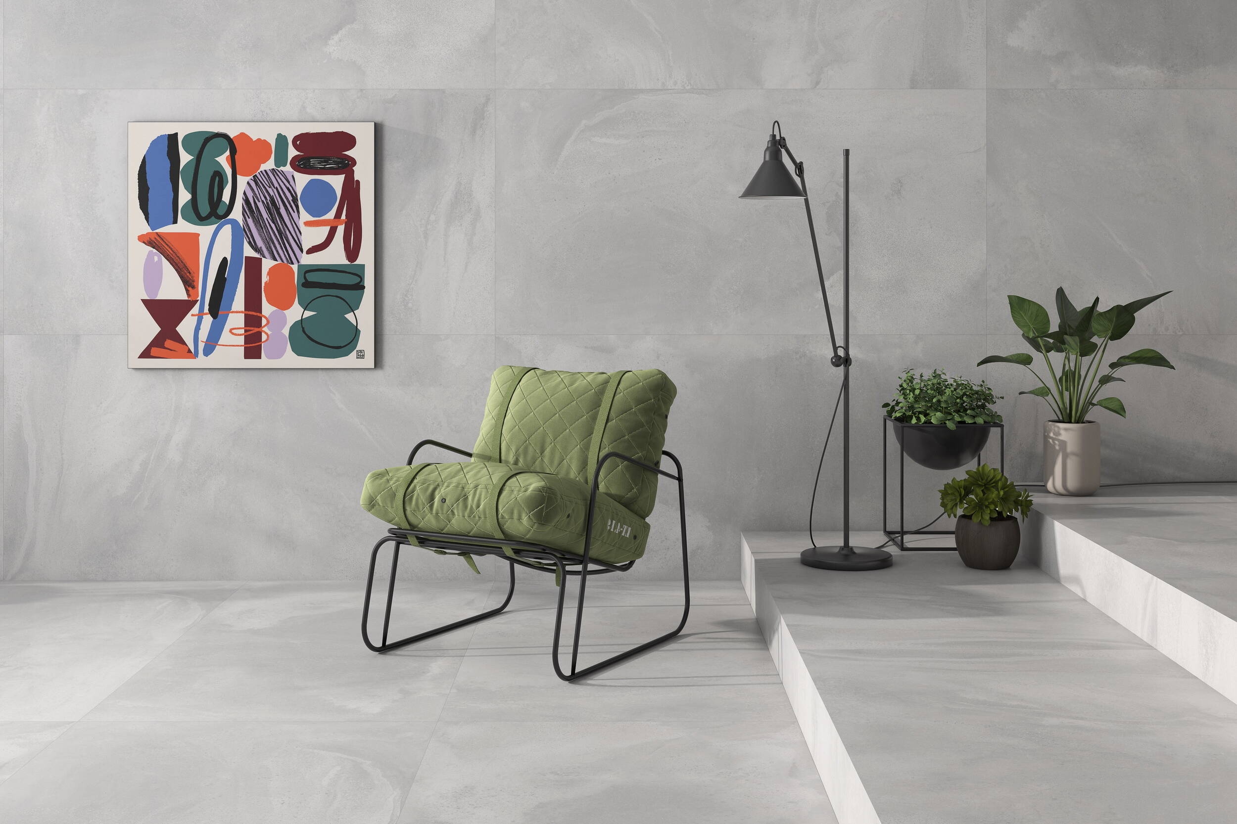 Geotiles - Dalston Series Installed